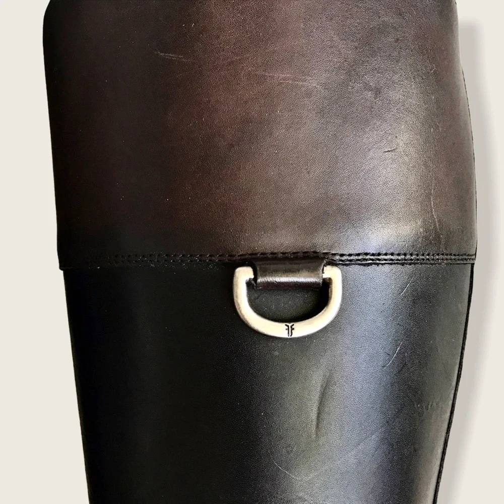 Frye Jayden D-Ring Multi-Tone KneeHigh Riding Boot